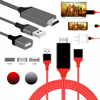 מתאם HDMI בחיבור Type C המחבר בין הסמארטפון לטלוויזיה באיכות 4K