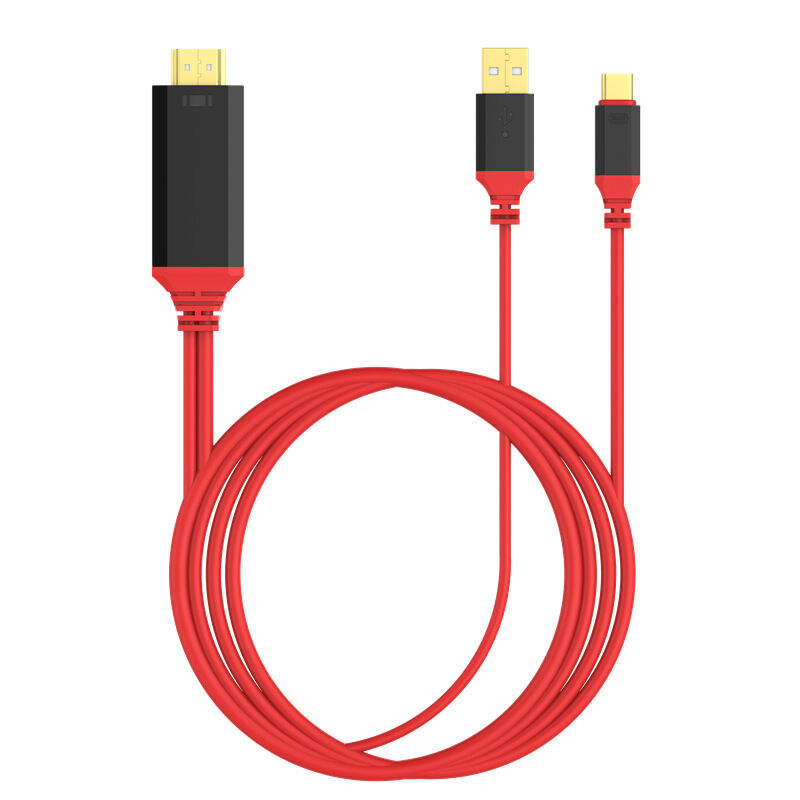 ⁦מתאם HDMI בחיבור Type C המחבר בין הסמארטפון לטלוויזיה באיכות 4K⁩ – תמונה ⁦3⁩