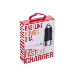 מטען רכב מהיר לאייפון BASELINE CAR CHARGER