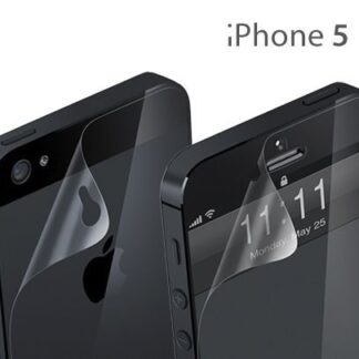 מגן מסך איכותי לאייפון 5/5S/5C קידמי + אחורי
