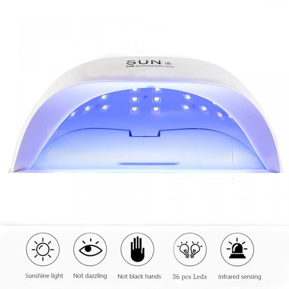 ⁦מכונה לייבוש לק חדשנית ומקצועית - 54W UV LED SUN X⁩ – תמונה ⁦3⁩