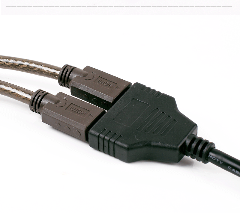 מפצל hdmi זכר לשתי נקבות hdmi – תמונה 3