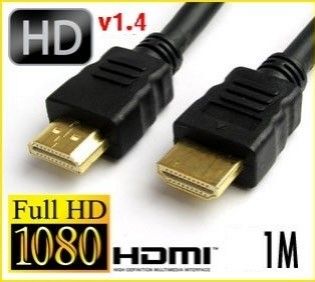 ⁦כבל HDMI TO HDMI בתקן 1.4 מוזהב איכותי באורך 1 מטר⁩ – תמונה ⁦5⁩