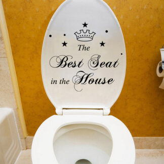 מדבקת קיר לשירותים - The Best Seat in the House