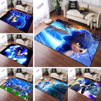 שטיח לחדר ילדים סוניק הקיפוד Sonic - מבחר גדלים ודגמים לבחירה!