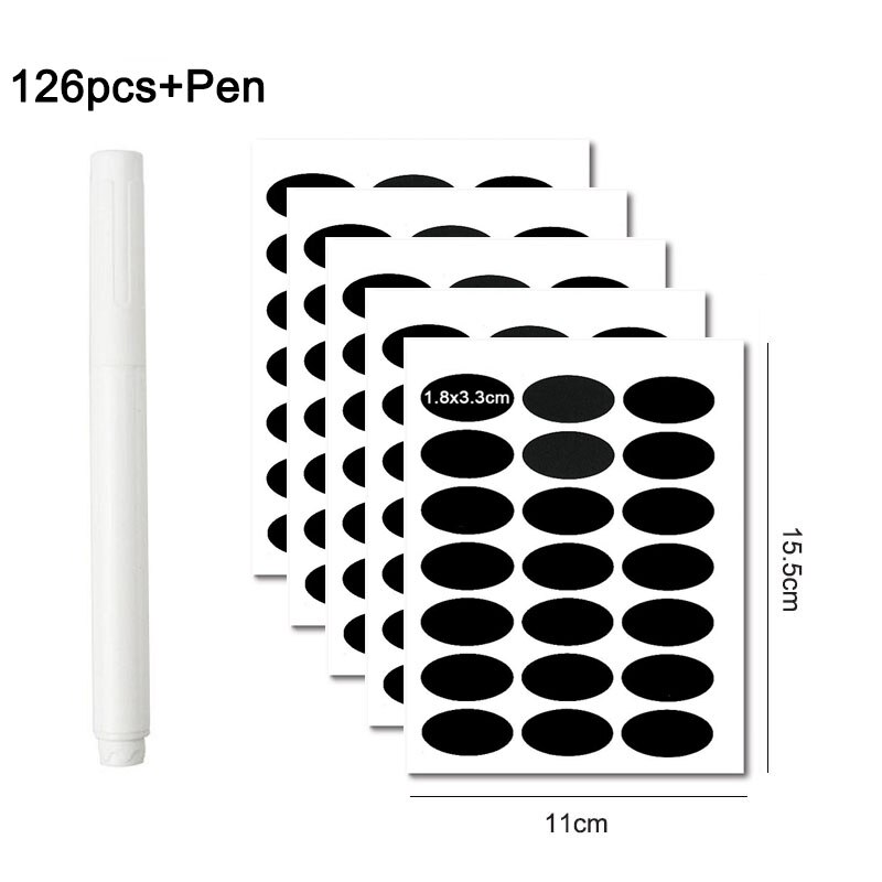 126pcs oval