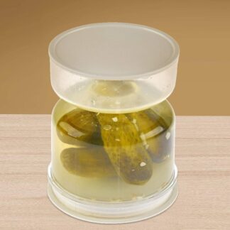 צנצנת לאחסון חמוצים עם מפריד מים או חומץ בקלות!
