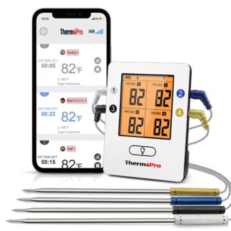 מד חום מזון דיגיטלי אלחוטי +4 פרובים TP25 מבית ThermoPro