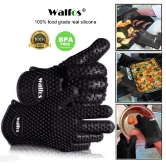 כפפת סילקון מבית WALFOS עמידה בחום לבישול אפייה ועוד, צבעים שונים לבחירה