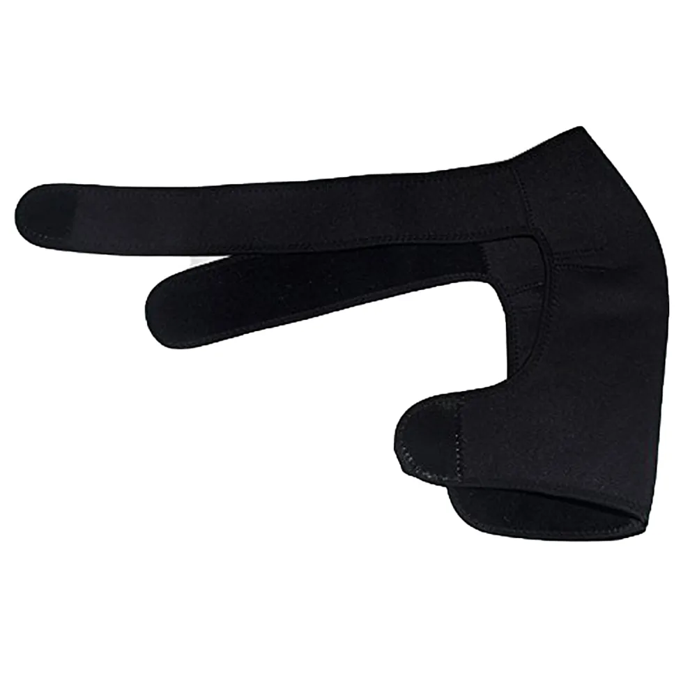 Adjustable Gym Sports Care Single Shoulder Support Back Brace Guard Strap Wrap Belt Band Pads Black Bandage Men & Women Adjustable Gym Sports Care Single Shoulder Support Back Brace Guard Strap Wrap Belt Band Pads Black Bandage Men & Women