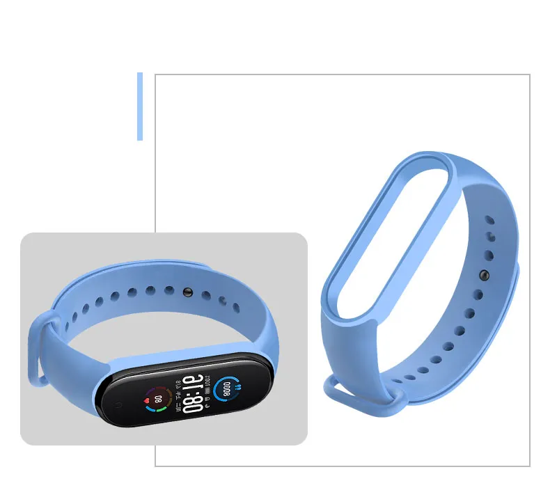 רצועת סיליקון לצמיד הכושר שיאומי Xiaomi Mi Band 5