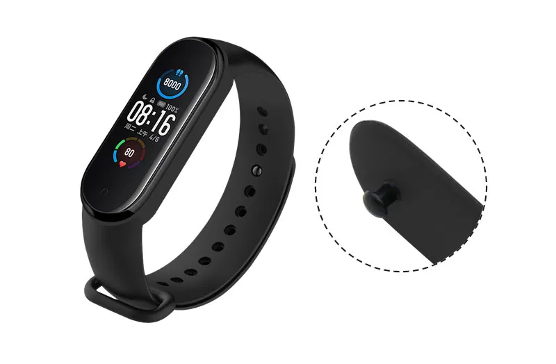 רצועת סיליקון לצמיד הכושר שיאומי Xiaomi Mi Band 5