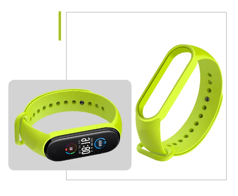רצועת סיליקון לצמיד הכושר שיאומי Xiaomi Mi Band 5