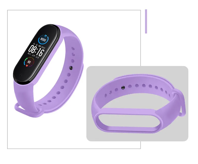 רצועת סיליקון לצמיד הכושר שיאומי Xiaomi Mi Band 5