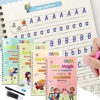 מארז 4 חוברות לימוד שפות לילדים