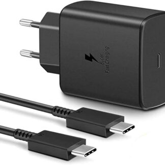 מטען סמסונג תואם כמקורי Samsung 45W עם כבל USB Type-C ל-USB Type-C
