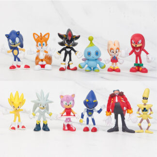 סט של 12 בובות סוניק הקיפוד Sonic