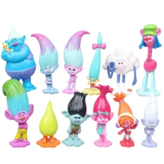 סט של 12 בובות מהסרט טרולים