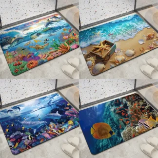 שטיחי אמבט מעוצבים דגם ocean
