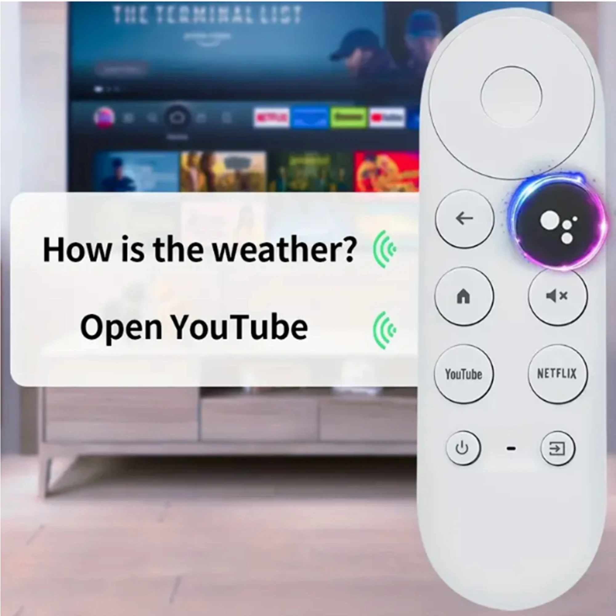 שלט רחוק תואם Google Chromecast TV – תמונה 3